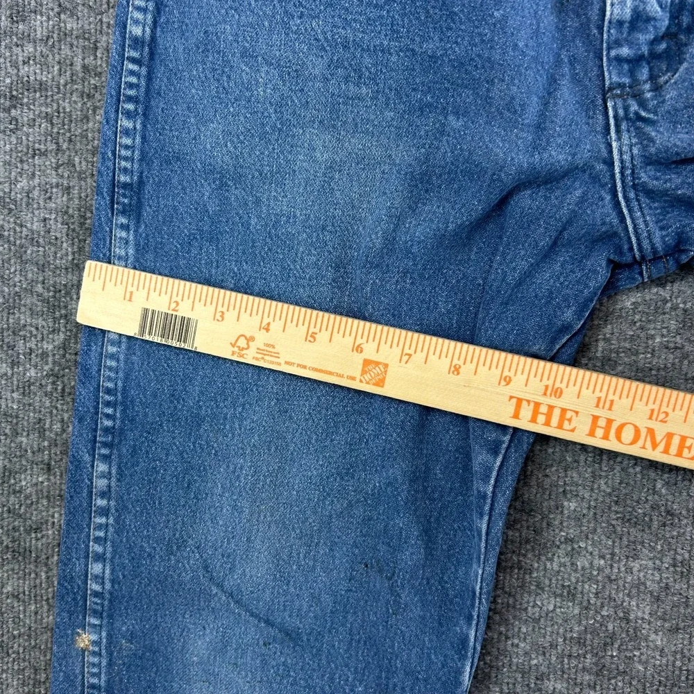 Wrangler Western Jeans Men's Blue Denim Pockets Classic Straight Zip Fly - 32X28